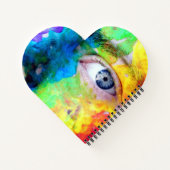 Cahier à reliure spirale en forme de cœur (Dos)
