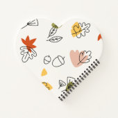Cahier à reliure spirale en forme de cœur (Dos)