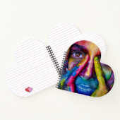 Cahier à reliure spirale en forme de cœur (Intérieur)