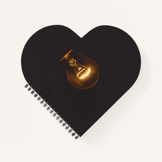 Cahier à reliure spirale en forme de cœur (Devant)
