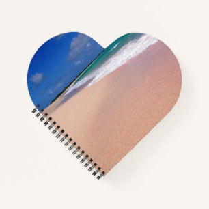 Cahier à reliure spirale en forme de cœur