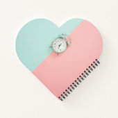 Cahier à reliure spirale en forme de cœur (Dos)