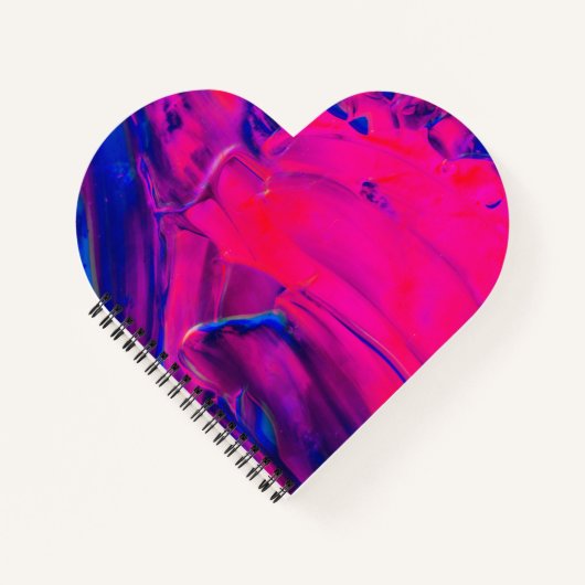 Cahier à reliure spirale en forme de cœur (Devant)