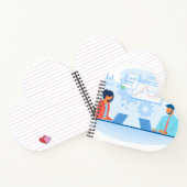 Cahier à reliure spirale en forme de cœur (Intérieur)