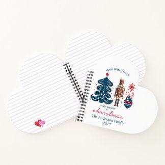 Cahier à reliure spirale en forme de cœur avec Cas