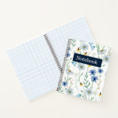 Cahier à reliure spirale Fleur Bleue Sauvage 🌸 (Intérieur)