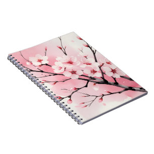 Cahier à reliure spirale Fleur de cerisier Sakura