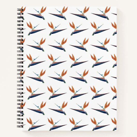Cahier à reliure spirale Fleur d'oiseau de paradis (Devant)