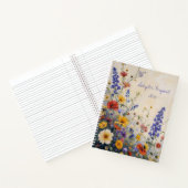 Cahier à reliure spirale Fleurs sauvages (Intérieur)