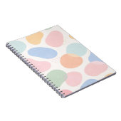 Cahier à reliure spirale Formes abstraites pastel (Côté Droit)