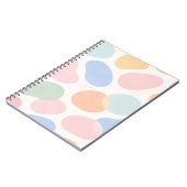 Cahier à reliure spirale Formes abstraites pastel (Côté gauche)