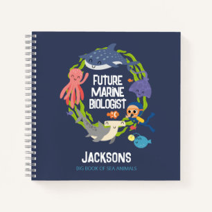 Cahier à reliure spirale futur biologiste marin