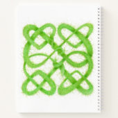 Cahier à reliure spirale GREEN CELTIC KNOT 21,59x2 (Dos)