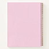 Cahier à reliure spirale Histoire Rose & Marron – (Dos)