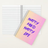 Cahier à reliure spirale – Journal de motivation (À l'intérieur)