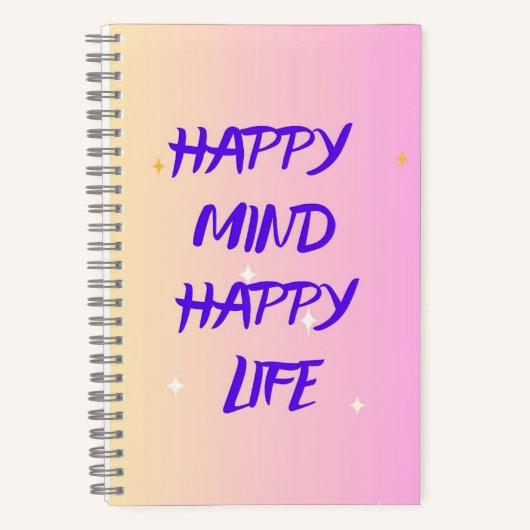 Cahier à reliure spirale – Journal de motivation (Recto)