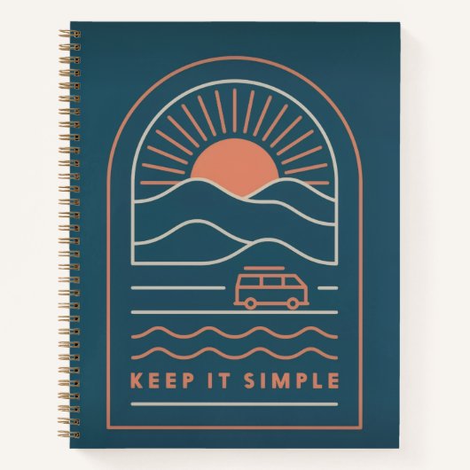 Cahier à reliure spirale « Keep It Simple » (Devant)