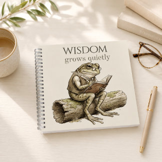 Cahier à reliure spirale « La sagesse grandit en s