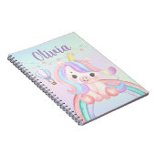 Cahier à reliure spirale Licorne – Dessin pastel f (Côté Droit)