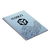 Cahier à reliure spirale logique binaire – Design  (Côté Droit)