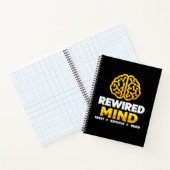 Cahier à reliure spirale Logo Rewired Mind - Journ (Intérieur)