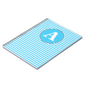 Cahier à reliure spirale, modèle de monogramme per (Côté gauche)