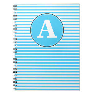 Cahier à reliure spirale, modèle de monogramme per