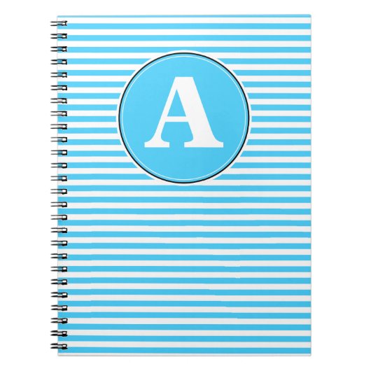 Cahier à reliure spirale, modèle de monogramme per (Devant)