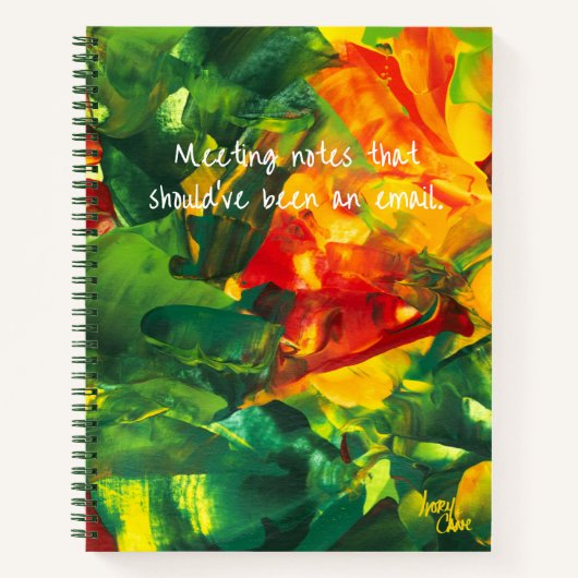 Cahier à reliure spirale Moment Apaisé SPWW (Devant)