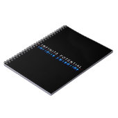 Cahier à reliure spirale motivant "Potentiel Infin (Côté gauche)