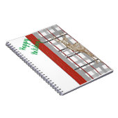 Cahier à reliure spirale Noël Cerf Joyeuses Fêtes (Côté Droit)