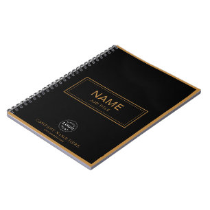 Cahier à reliure spirale personnalisé avec nom et