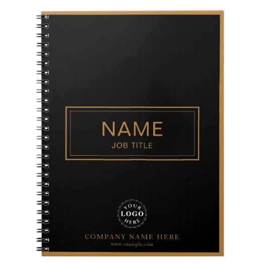 Cahier à reliure spirale personnalisé avec nom et (Devant)