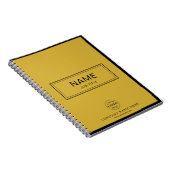 Cahier à reliure spirale personnalisé avec nom et (Côté Droit)