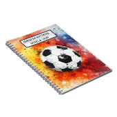 Cahier à reliure spirale photo Football de rentrée (Côté Droit)