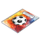 Cahier à reliure spirale photo Football de rentrée (Côté gauche)