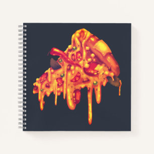 Cahier à reliure spirale Pizza Délicieux 