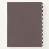 Cahier à reliure spirale, Planificateur, (Dos)
