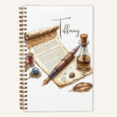 Cahier à reliure spirale pour écrivains (Recto)