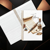 Cahier à reliure spirale pour écrivains