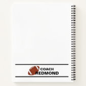 Cahier à reliure spirale pour entraîneur de footba (Dos)