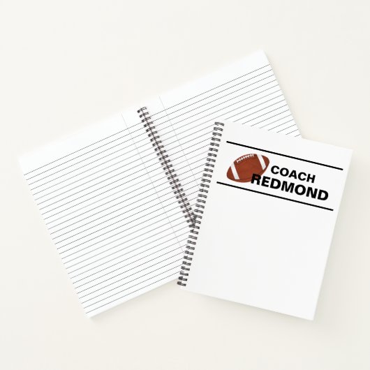 Cahier à reliure spirale pour entraîneur de footba (Intérieur)