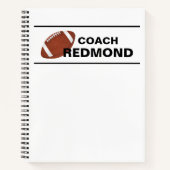 Cahier à reliure spirale pour entraîneur de footba (Devant)