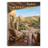 Cahier à reliure spirale pour jardin de cactus per (Devant)