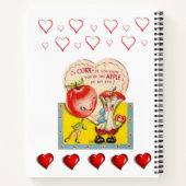 Cahier à reliure spirale pour la Saint-Valentin (Dos)