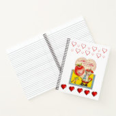 Cahier à reliure spirale pour la Saint-Valentin (Intérieur)