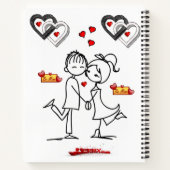 Cahier à reliure spirale pour la Saint-Valentin (Dos)