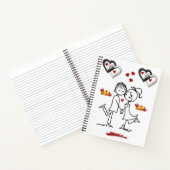 Cahier à reliure spirale pour la Saint-Valentin (Intérieur)