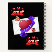 Cahier à reliure spirale pour la Saint-Valentin (Dos)