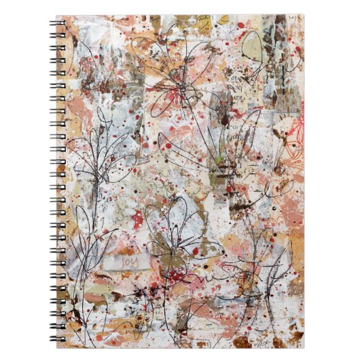 Cahier à reliure spirale présentant une œuvre d'ar (Devant)